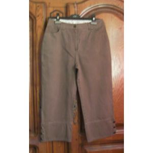 Pantacourt Marron Antonelle - Taille 38 - Occasion