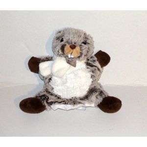 Doudou Marmotte Ho Studio Marionnette Doudou Et Compagnie Peluche Animal D&c 21 Cm - Occasion