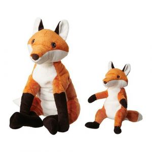 Doudou Peluche Renard Ikéa 38 Cm - Occasion