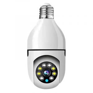 Cam&eacute;ra de surveillance &agrave; ampoule sans fil 1080P, 2mp, ampoule E27, Kit Premium - Occasion