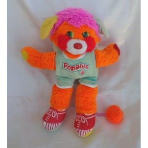 Peluche Doudou Popples Orange Basketball Vintage Mattel 1987 - Occasion