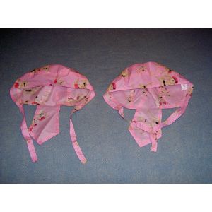 Lot De 2 Bandanas Roses Hop Le Film Motif Lapin Avec Protège Nuque - Occasion