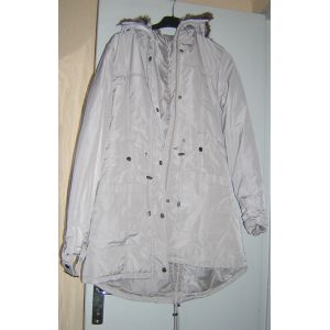 Tex Woman  Manteau Parka À Capuche Taille 40 Beige Crème Écrue - Occasion