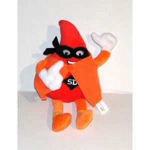 peluche don du sang la poste et orange doudou mascotte sd - Occasion