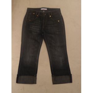 Neuf Pantacourt En Jean Noir Freeman T. Porter - W29 - Occasion