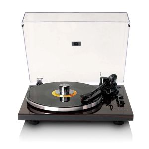 Lenco LBT-345WA - Platine vinyle avec Bluetooth et cellule Ortofon 2M Red, stabilisateur de plateau chrom&eacute; inclus - Noyer - Euro / Type-C (CEE 7/16) - Occasion