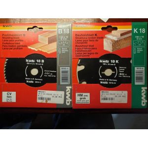 LAME SCIE CIRCULAIRE 130 x16 KWB K18 B18 (lot) - Occasion