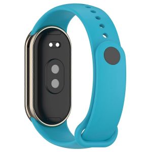 Pour Xiaomi Smart Band 9 NFC/Band 9/Band 8 NFC/Band 8 Silicone Watch Bands Strap with Metal Connector - Occasion