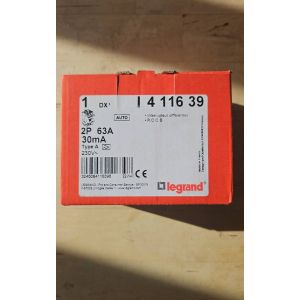 Interrupteur différentiel Legrand 63A 30mA type A 411639 - Occasion