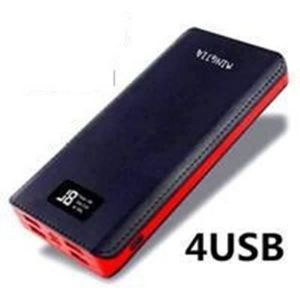 Tys 50000mah, Batterie Externe Grande Capacité Lcd 4 Ports Usb Pour Tous Les Téléphones Mobiles - Noir + Rouge - Occasion