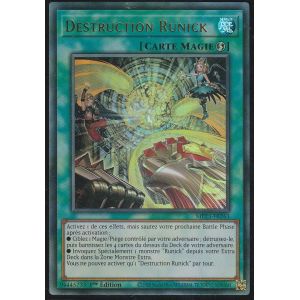 Carte Yu-Gi-Oh - Destruction Runick - Mp23-Fr243 - Super-Rare - - Occasion