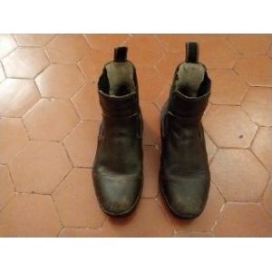 Boots D&rsquo;&Eacute;quitation Cuir Marron Fouganza - Occasion