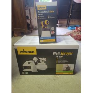 Pulverisation peinture basse pression wagner wall sprayer w500 + 2 em pistolet - Occasion