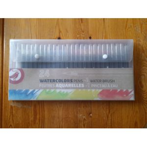 Set De 24 Feutres À Gel Rétractable &#43; 1 Pinceau À Eau - Occasion