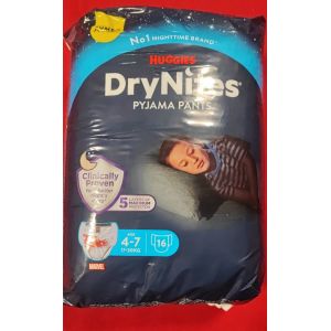 Huggies Drynites Pyjama Pants 4-7 Ans(17-30kg) - 16 Culottes - Occasion