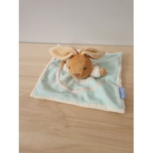 Doudou Lapin Blanc Bleu Rond Kaloo - Occasion