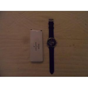 Montre Bracelet Cuir Noir Homme Daniel Hechter - Occasion