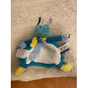 Doudou et compagnie crocodile crocodilo attache sucette tropicool bleu croco peluche - Occasion