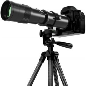 SUBZONAL-T&eacute;l&eacute;objectif 420-800mm, Objectif EF pour Canon DSLR, Mise au Point Manuelle MF Zoom Lentille pour Canon 4000D 2000D 1300D 1200D 850D 800D 750D 250D 200D 90D 80D 77D 7D 6D 5D 1D DSLR - Occasion