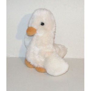 Doudou Oie Canard Vintage Sucre D'orge - Peluche Semi Plat Bébé Oie - Occasion