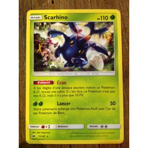 Carte Pok&eacute;mon - Scarhino - 11/147 - Ombres Ardentes - Occasion