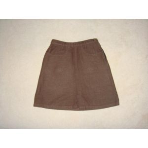 Jupe Courte En Lainage Marron Ubak - 12 Ans - Occasion