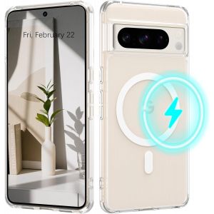 Google Pixel 8 Pro Coque Transparente Compatible Avec Magsafe,Magnétique Coque De Téléphone Google Pixel 8 Pro Avec Aimant Antichoc Rigide, Clear - Occasion