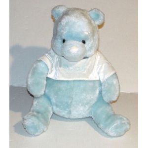 peluche winnie bleu scintillants doudou ours disney nicotoy 29 cm - Occasion