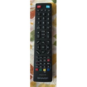 Télécommande Sharp Aquos état nickel. Provient d un Téléviseur LED HDTV 60 cm Sharp LC24CH4012 - Occasion
