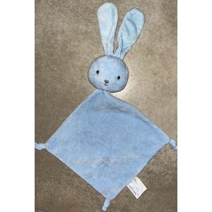 Doudou lapin bleu ciel Mes petits cailloux - Occasion