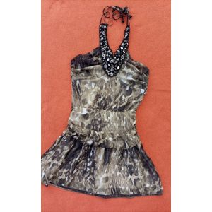 Robe Imprimé Léopard - Morgan - Taille 36/38 - - Occasion