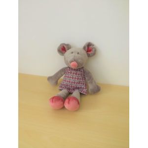 Doudou Souris Grise Rose Tape A L'oeil - Occasion