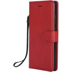 Coque Pour Huawei P8 Lite 2015/2016, Pu En Cuir Coque Portefeuille Étui Housse, Design Classique Tpu Coque Pour Huawei P8 Lite 2015/2016 - Rouge - Occasion