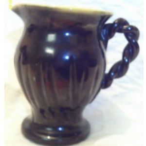 Cruche - Noire Et Jaune - " Vallauris - Occasion