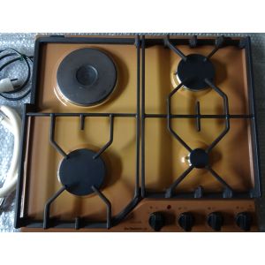 DE DIETRICH plaque de cuisson mixte 4 feux encastrable en email marron clair - Occasion