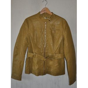 Blouson Jaune Moutarde Similicuir Souple - Xl Mode - Taille Xl - Neuf - Occasion