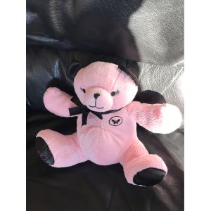 Peluche Doudou Ours Rose Chantal Thomas Beauty Success Papillon Noir 20 Cm - Occasion