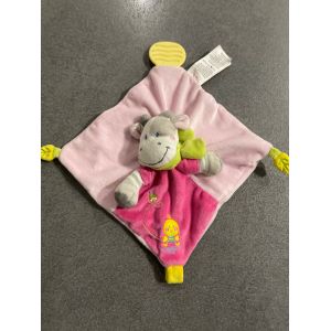 Doudou Peluche Vache Nicotoy Attache Tétine - Occasion