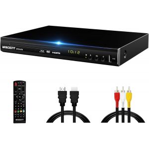 ChenQuanSarl-Lecteur Blu-Ray Pour Tv, Lecteur Dvd Avec Sortie Coaxiale/Hdmi/Av, Entrée Usb, Tous Les Dvd Etrégion B/2 Disques Blu-Ray, Compact Full Hd, Lecteur Blu-Ray 1080P - Occasion