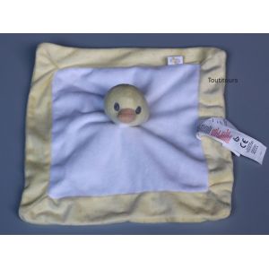 Doudou poussin plat Sergent Major jaune blanc - Occasion