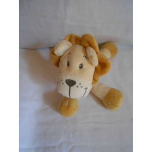 Doudou Lion Mots D'enfants Leclerc Siplec Beige Or Dore Jaune Tigre Jungle - Occasion