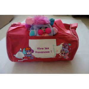 Rare et vintage, Sac toile rose Popples - Occasion