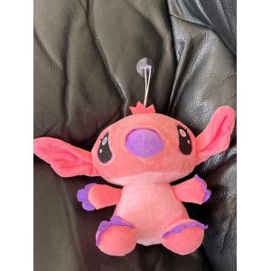 Peluche Stich Rose Et Violette &Agrave; Ventouse 16cm - Occasion