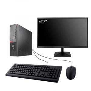 PC Fujitsu E920 DT Gaming Ecran 27" RTX 3050 i5-4570 RAM 32Go 1To SSD W11 Wifi - Occasion