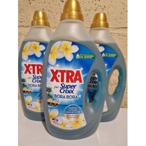Lot de 3 lessive Liquide xtra par super croix bora bora 3x42 lavages - Occasion