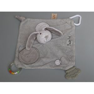 Doudou Lapin Plat Gris Activités Babynat Baby Nat - Occasion