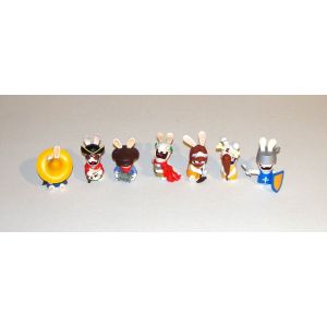 Lapin Cretin Ubisoft Lot 7 Figurines Lapin Retour Vers Le Passé - Occasion