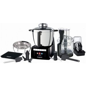MAGIMIX COOK EXPERT NOIR 18903 + PETRIN XL + SPIRAL + KIT CREATIF + CUISEUR VAPEUR XL - Occasion