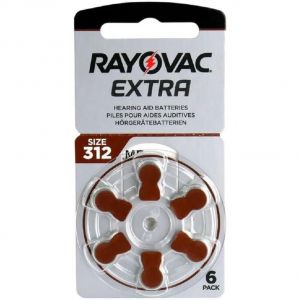 RAYOVAC Blister de 6 piles Extra Advanced PR41/312 1,45V - Occasion