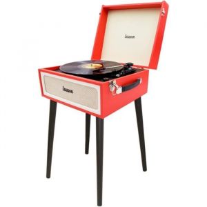 Lauson YT078 Platine Vinyle Rétro Fonction Bluetooth et Encoding PC-Link | Tourne-Disque Vinyl Design Meubles Vintage avec Pieds | L - Occasion
